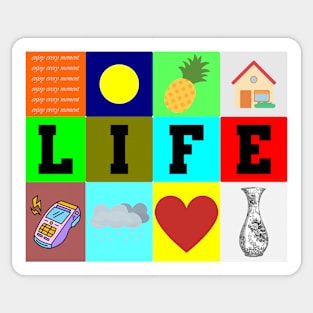 LIFE WITH COLORS Sticker